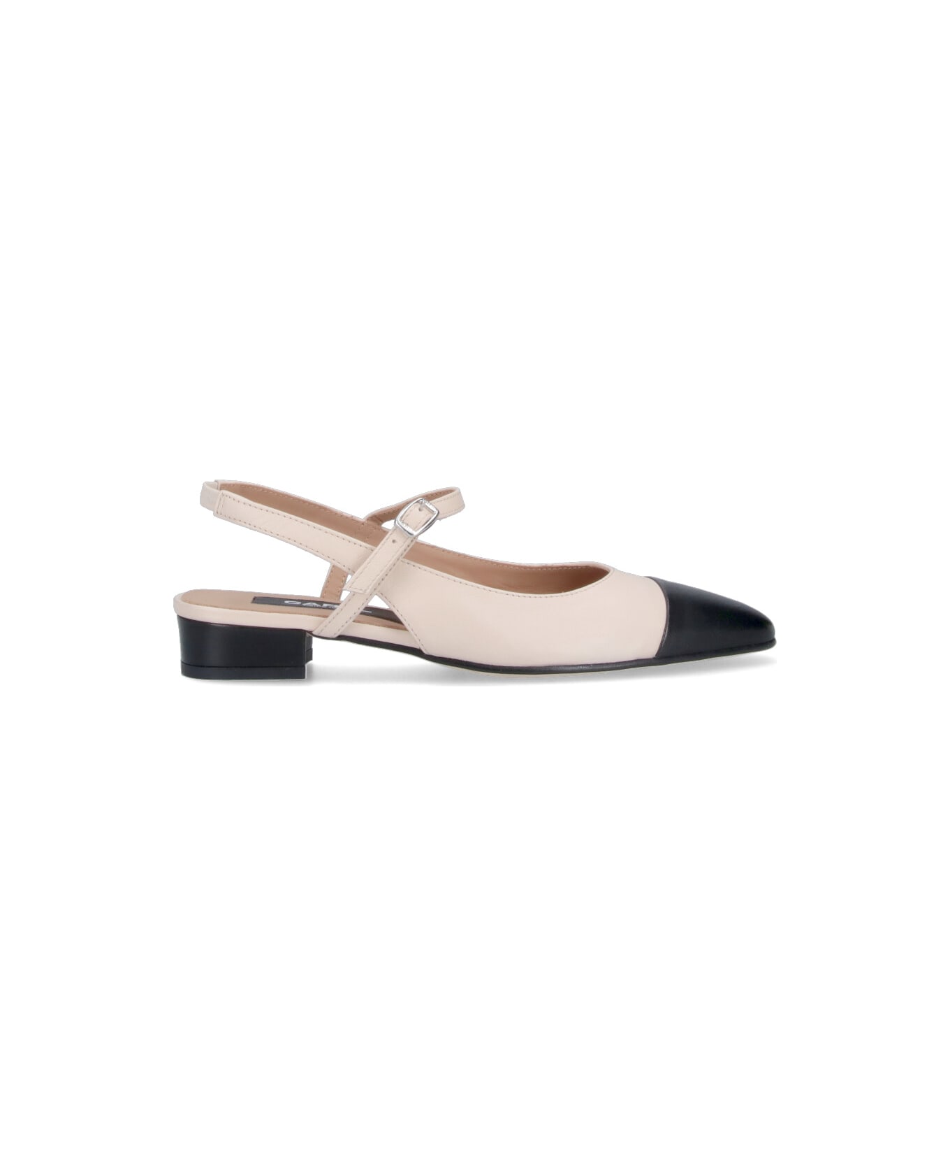 Carel "oceano" Slingback Mules - Beige