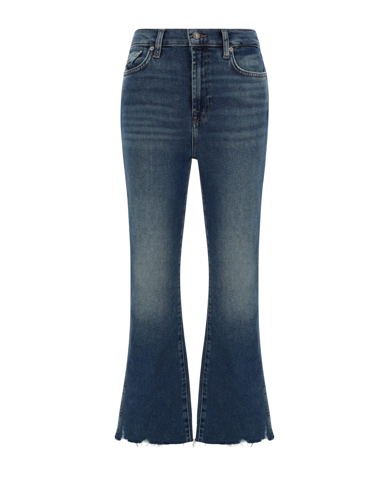 7 For All Mankind Kick Luxe Jeans - Dark Blue