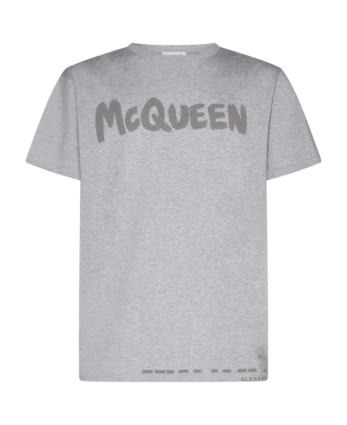 Alexander McQueen Graffiti Logo T-shirt - Grey
