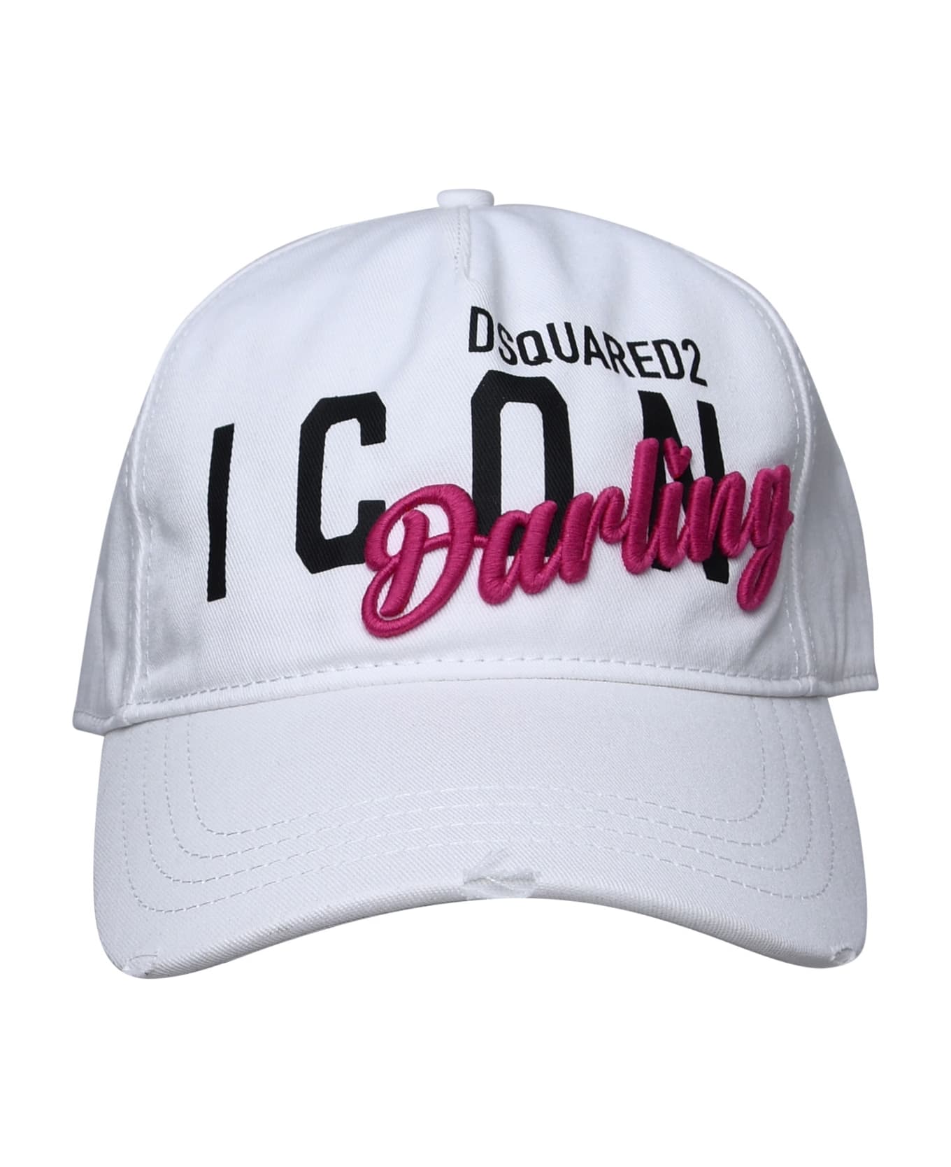 Dsquared2 Icon Logo Baseball Cap - Bianco 帽子