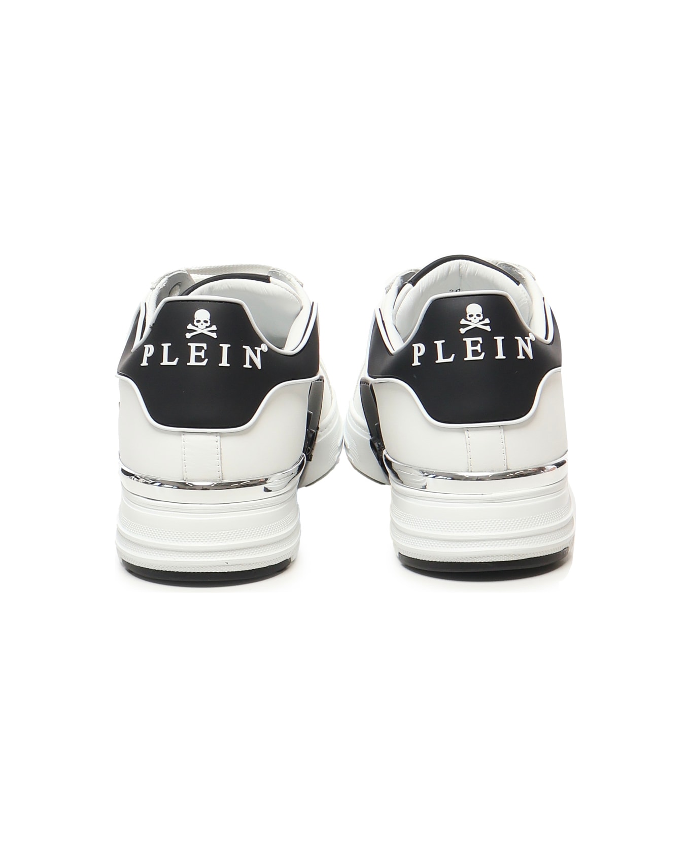 Philipp Plein Hexagon Low Top Sneakers - White / Black