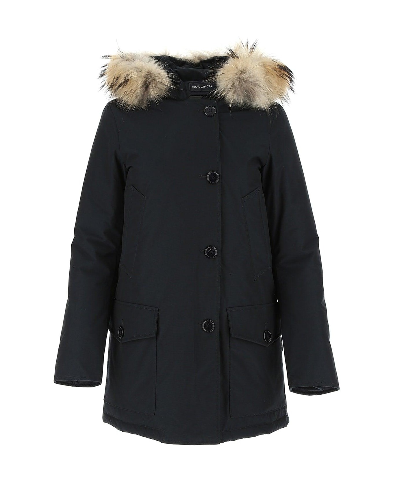 Woolrich Arctic Buttoned Jacket - Dkn Dark Navy