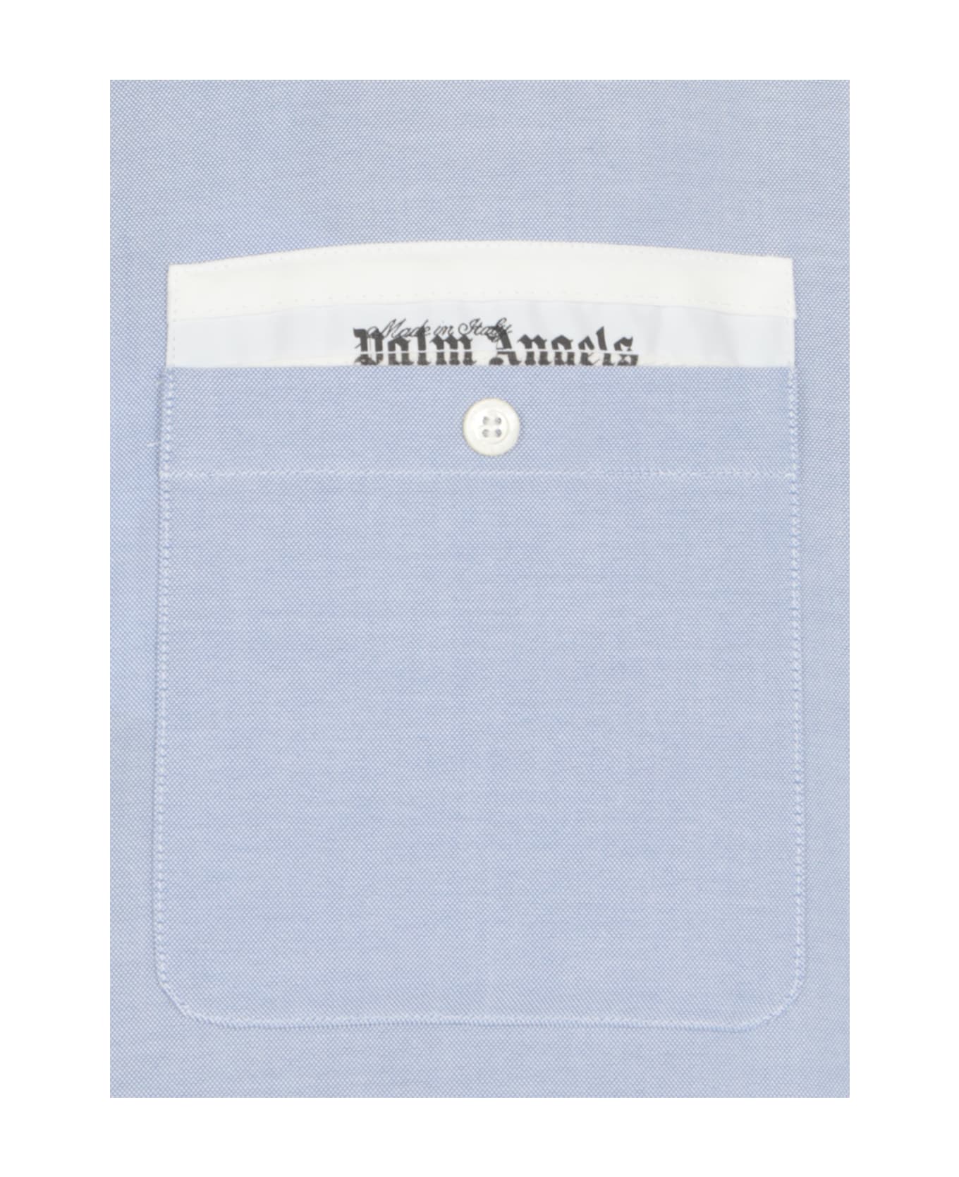Palm Angels Sartorial Tape Pocket Shirt - Celeste