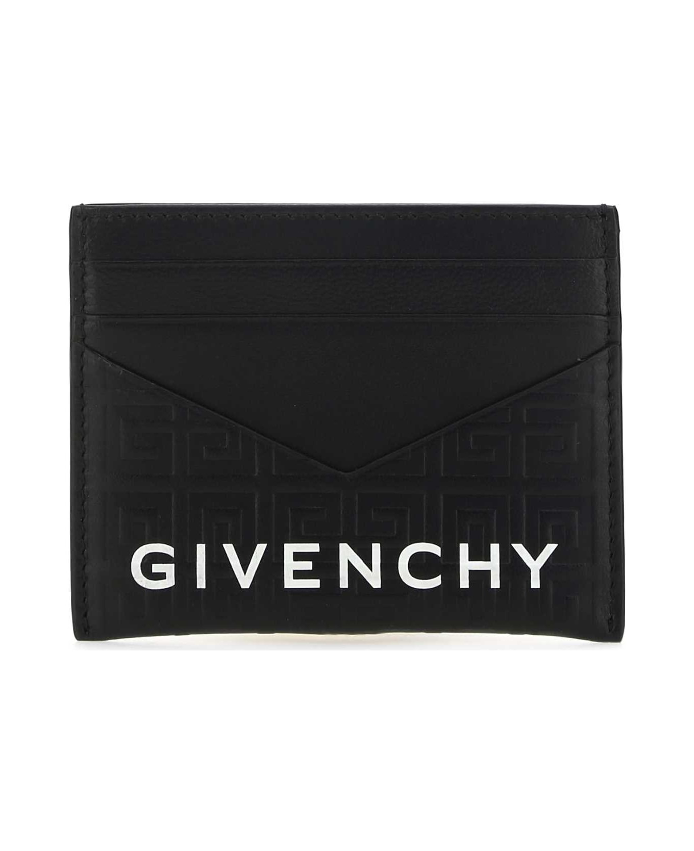 Givenchy Black Leather Card Holder - 001