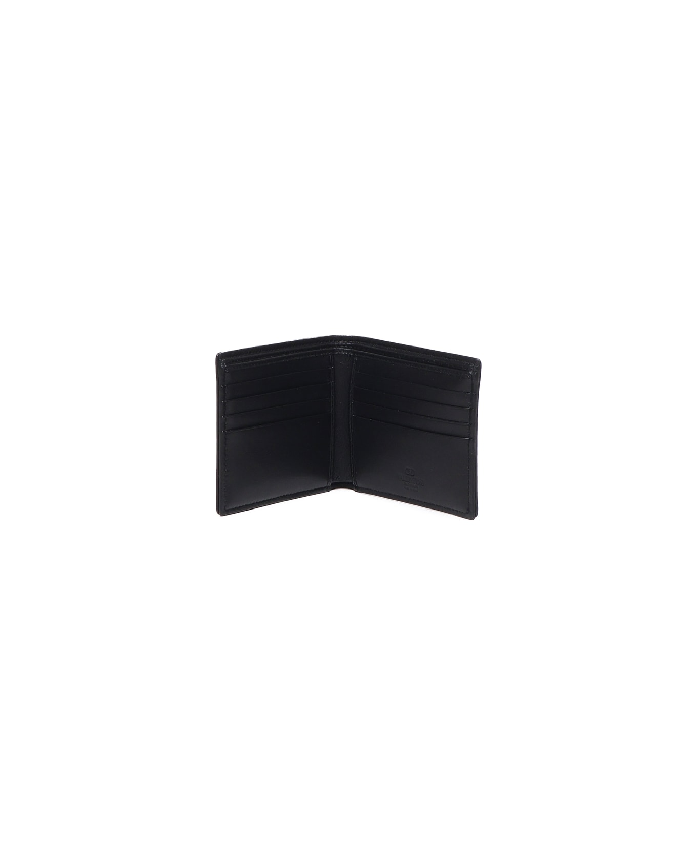 Valentino Garavani Wallet In Calfskin - Black