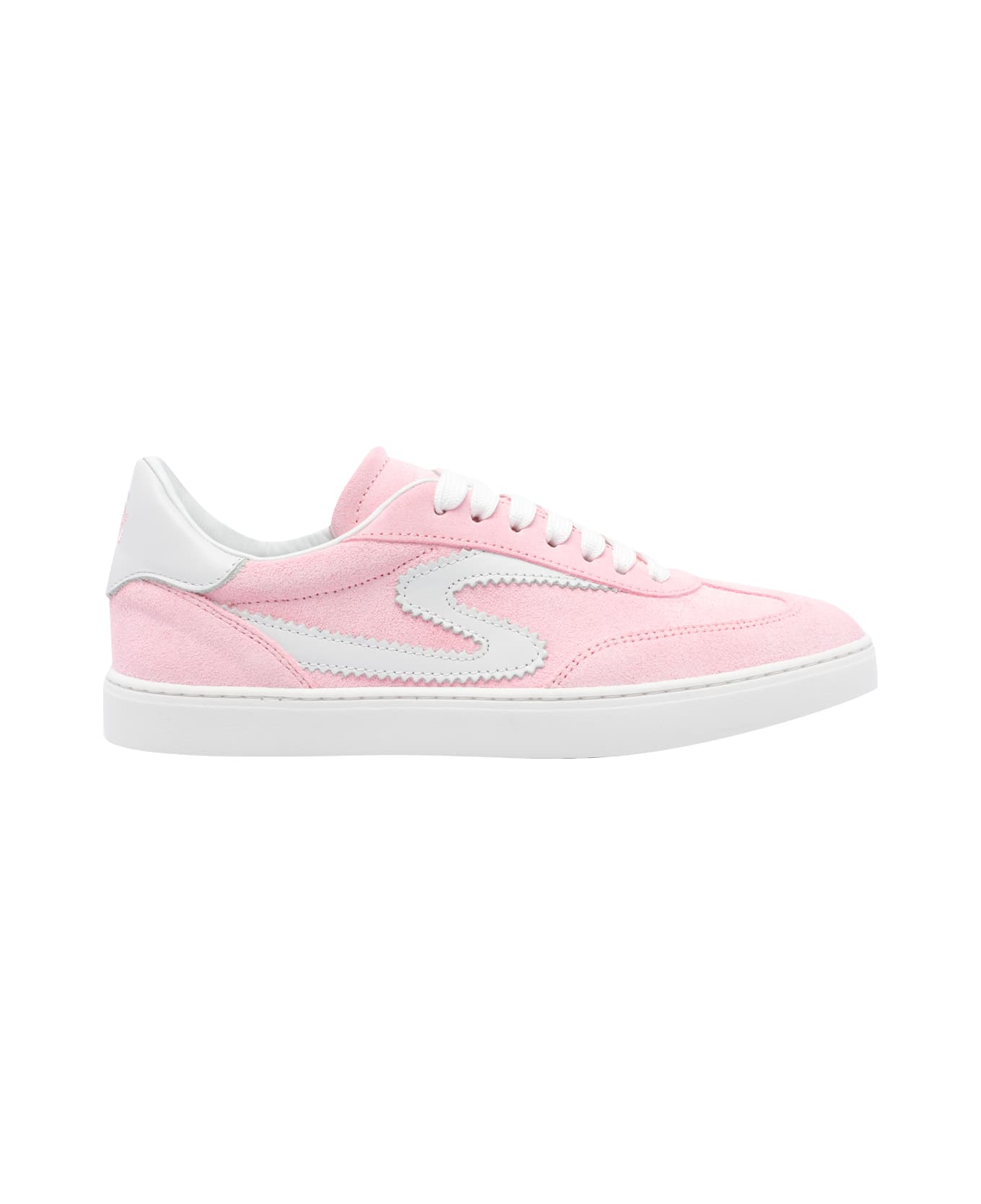 Stuart Weitzman Runaround Sneakers - Pink marshmallow/white