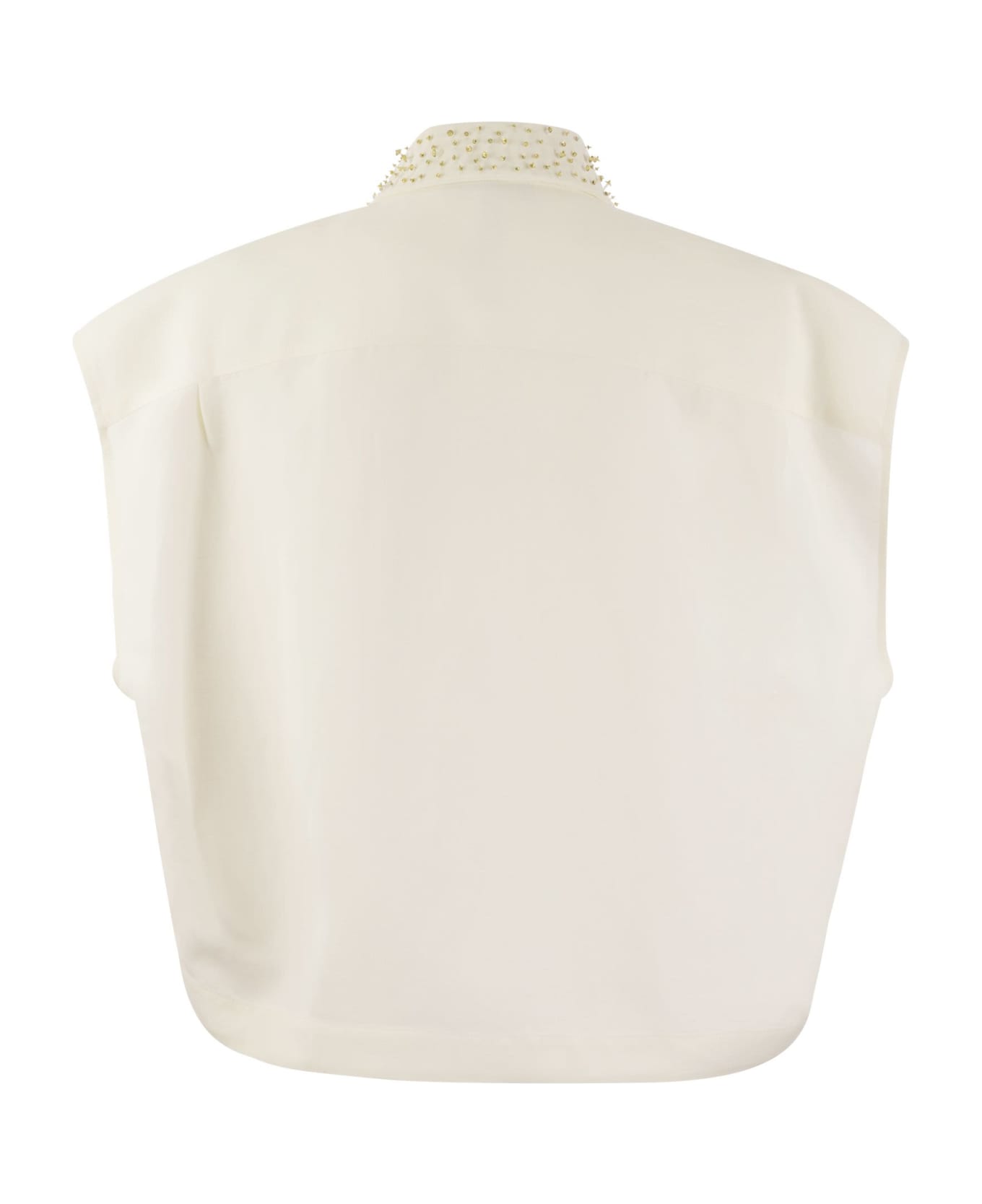 Fabiana Filippi Fluid Linen And Viscose Shirt - White