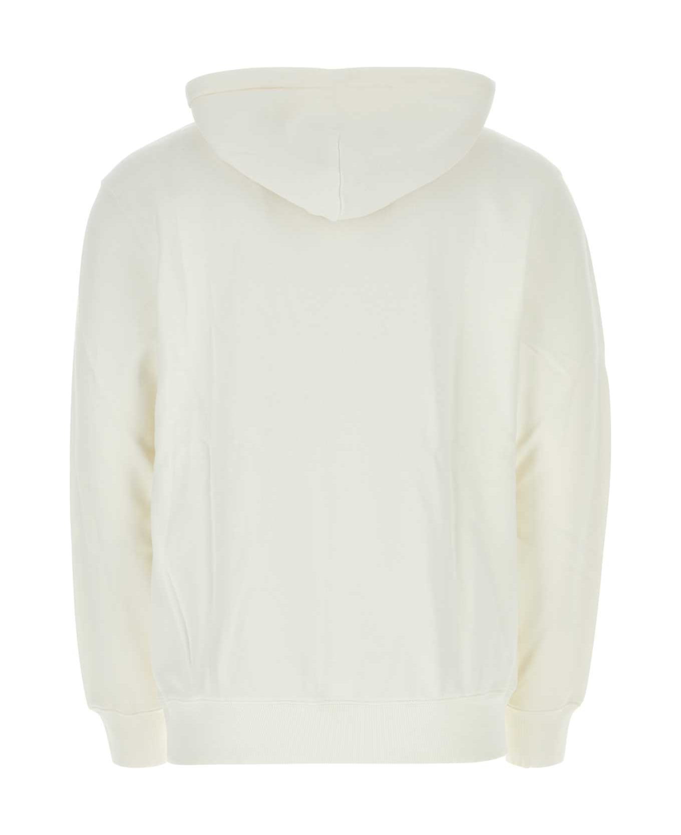 Carhartt White Cotton Hooded Duster Sweatshirt - WAXGARMENTDYED