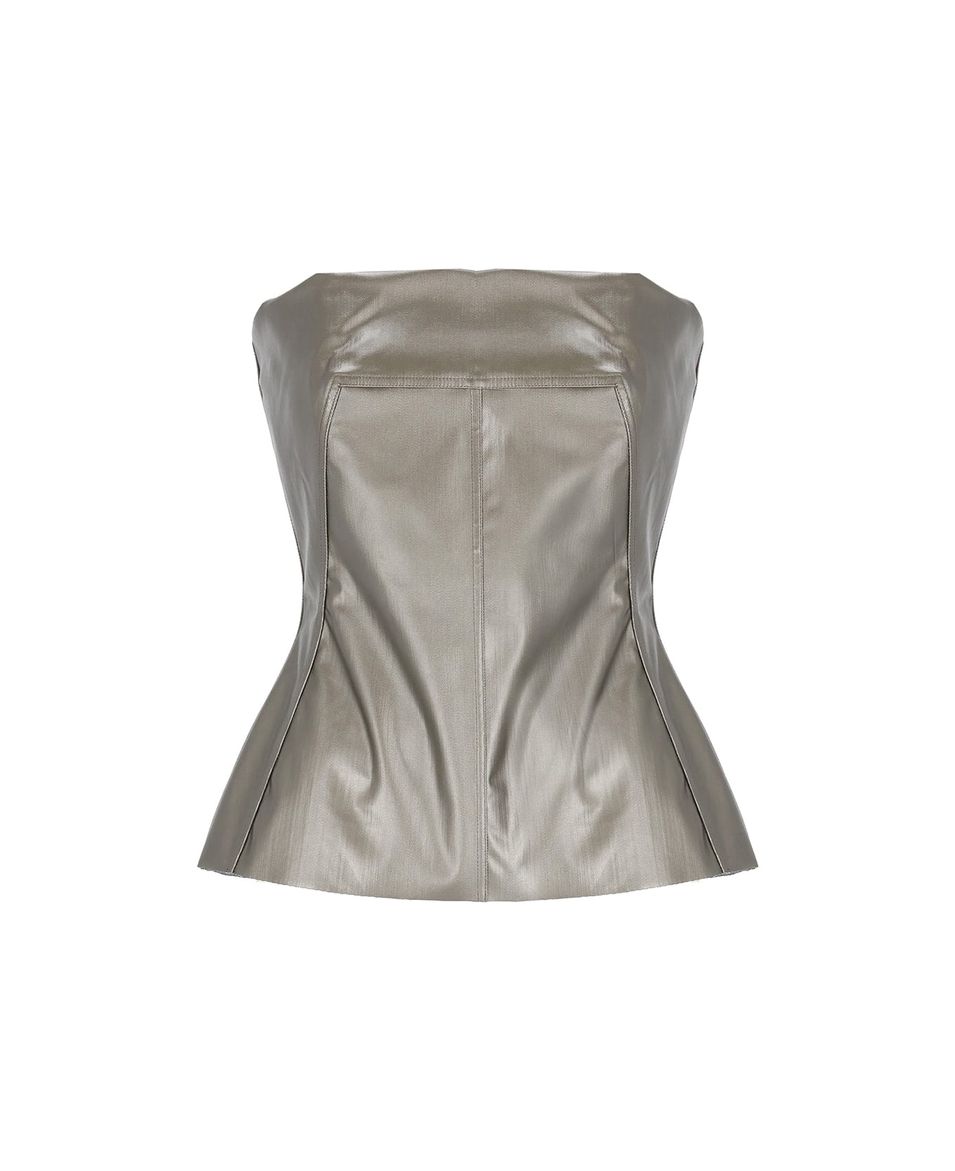 Rick Owens Top Bustier - Silver トップス