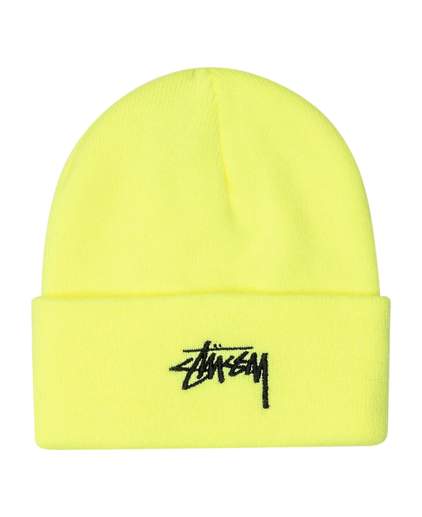 Stussy Hat With Logo - SAFETY YELLOW