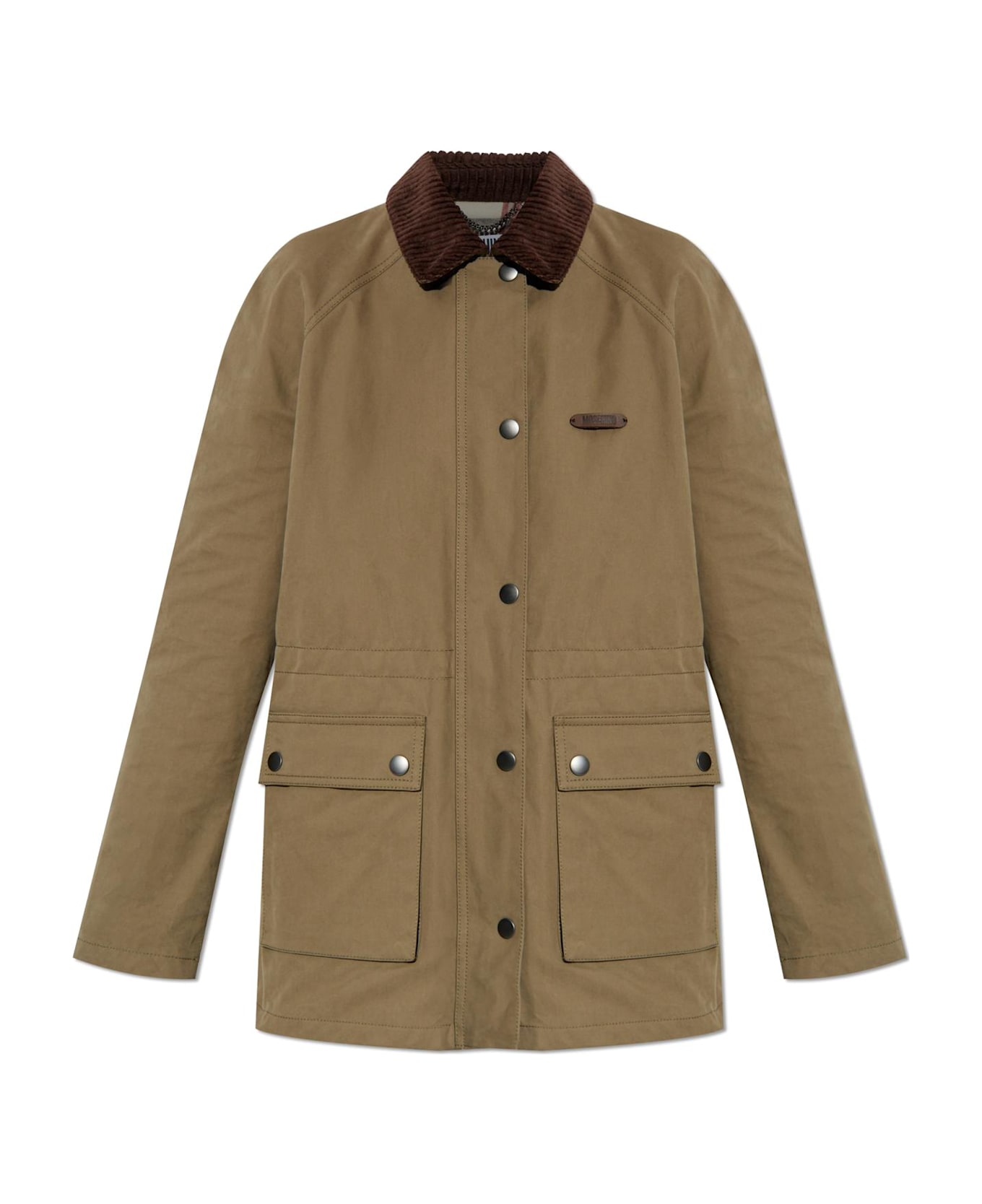 Moschino Coat With Collar - GREEN