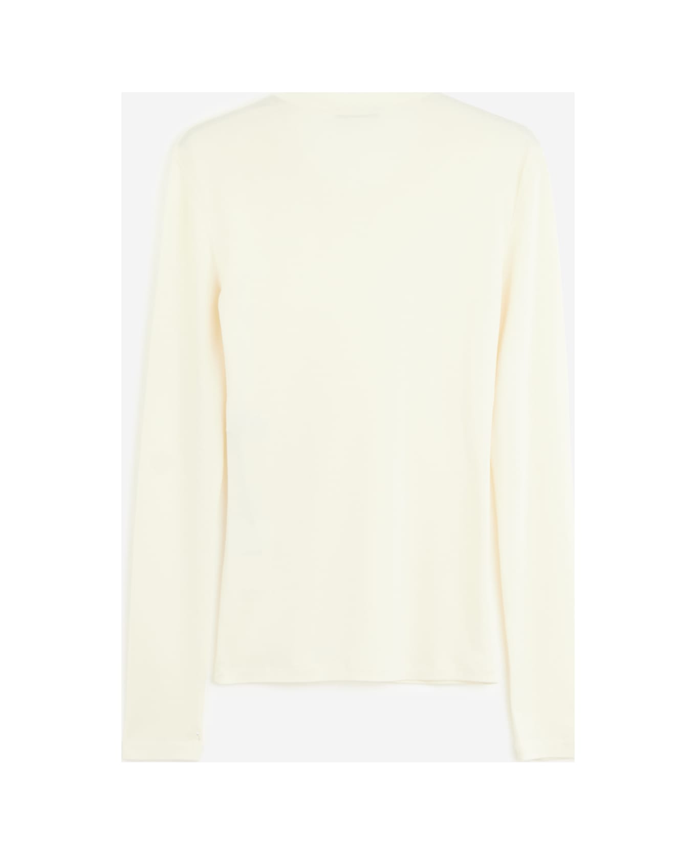 Lemaire Rib Long Sleeve Longsleeve - cream