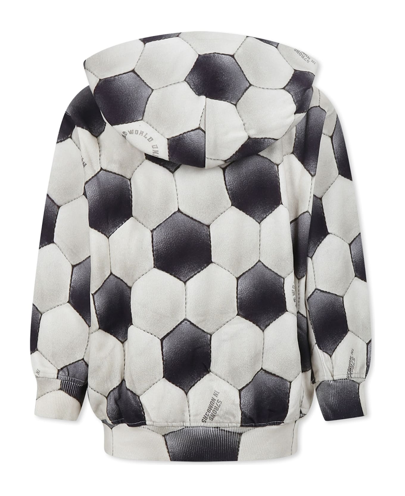 Molo Beige Sweatshirt For Boy With Football Print - Beige