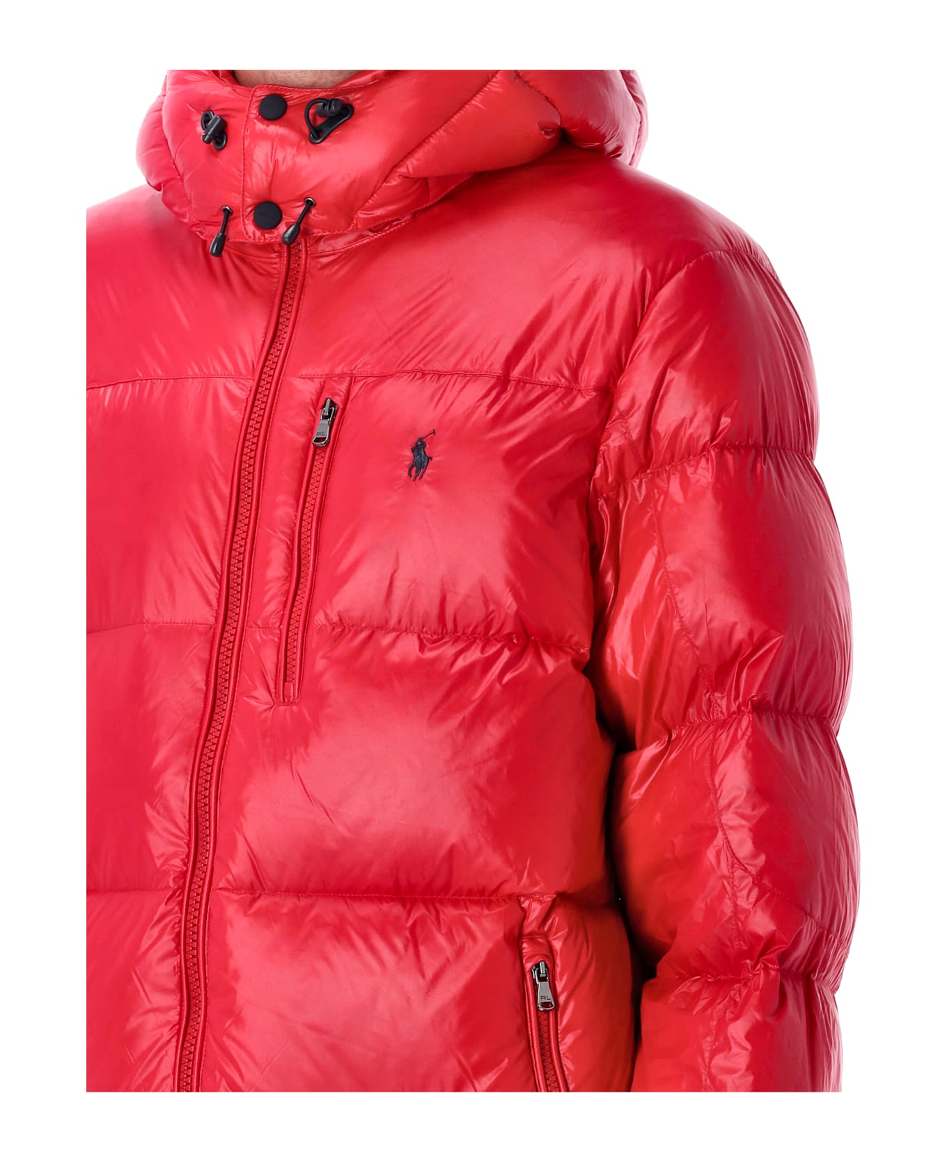 Ralph Lauren Polo Ralph Lauren The Gorham Glossed Down Jacket With Detachable Hood - RL 2000 RED GLOSSY