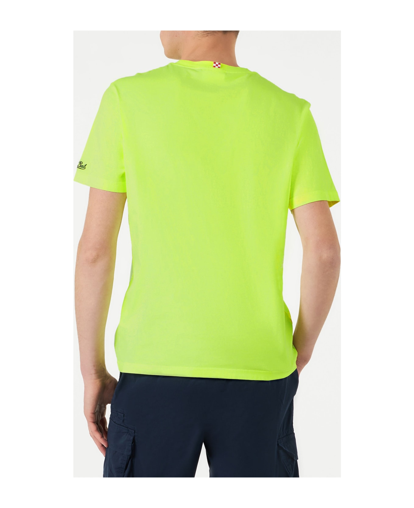 MC2 Saint Barth Man Cotton T-shirt With Dachshund And Big Babol Print | Big Babol® Special Edition - YELLOW