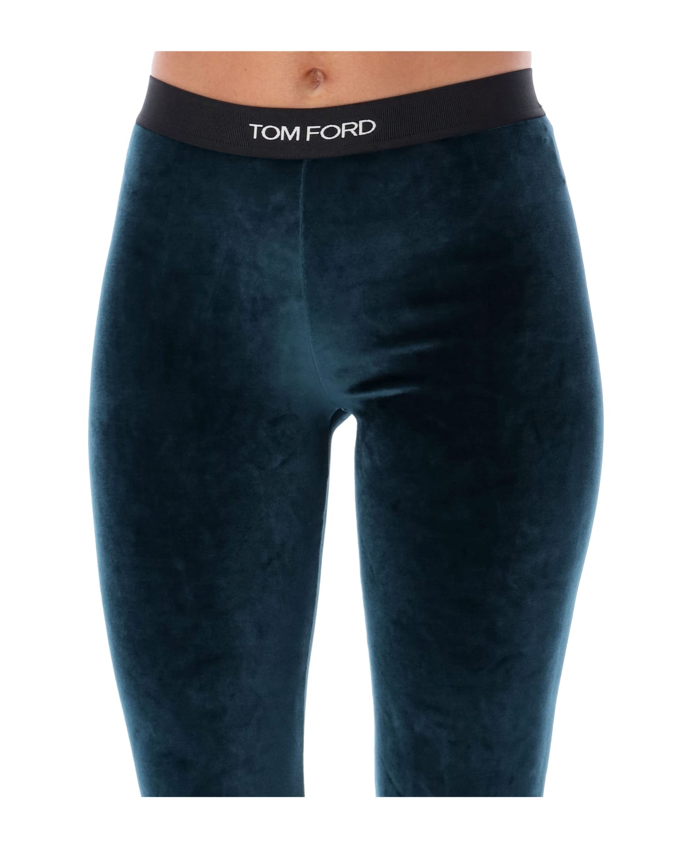 Tom Ford Branded Leggings - DARK EMERALD