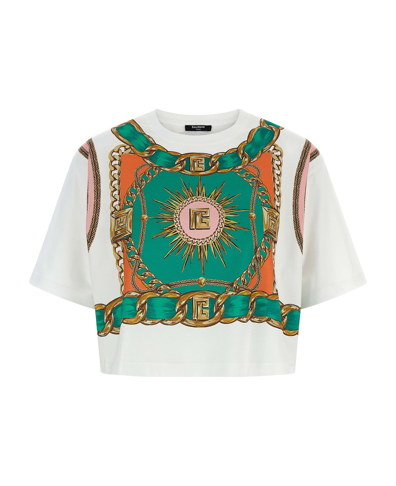 Balmain 
balmain Foulard
 Print T-shirt - Multicolor
