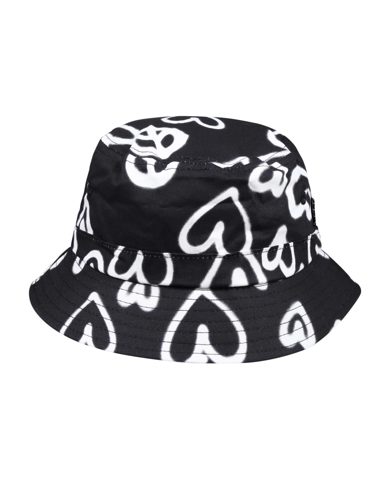 Molo Black Cloche For Kids With Hearts - Black アクセサリー＆ギフト