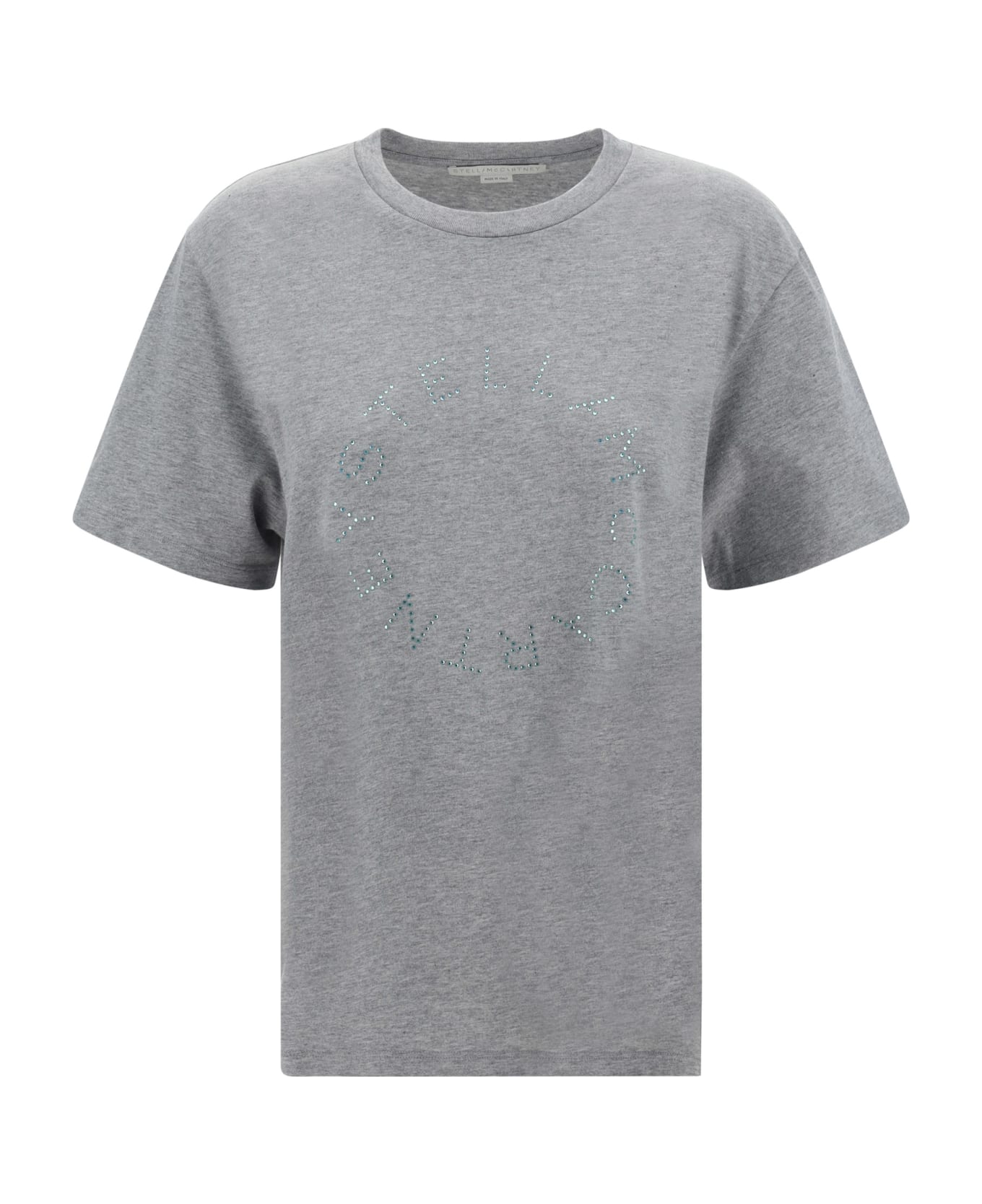 Stella McCartney Rhinestone T-shirt - Grey Melange Tシャツ