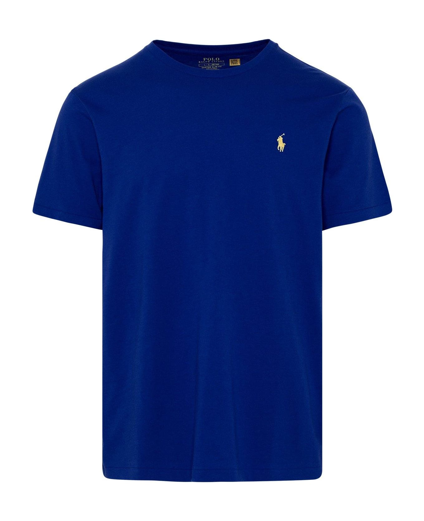 Polo Ralph Lauren Electric Blue Cotton T-shirt - Saphire