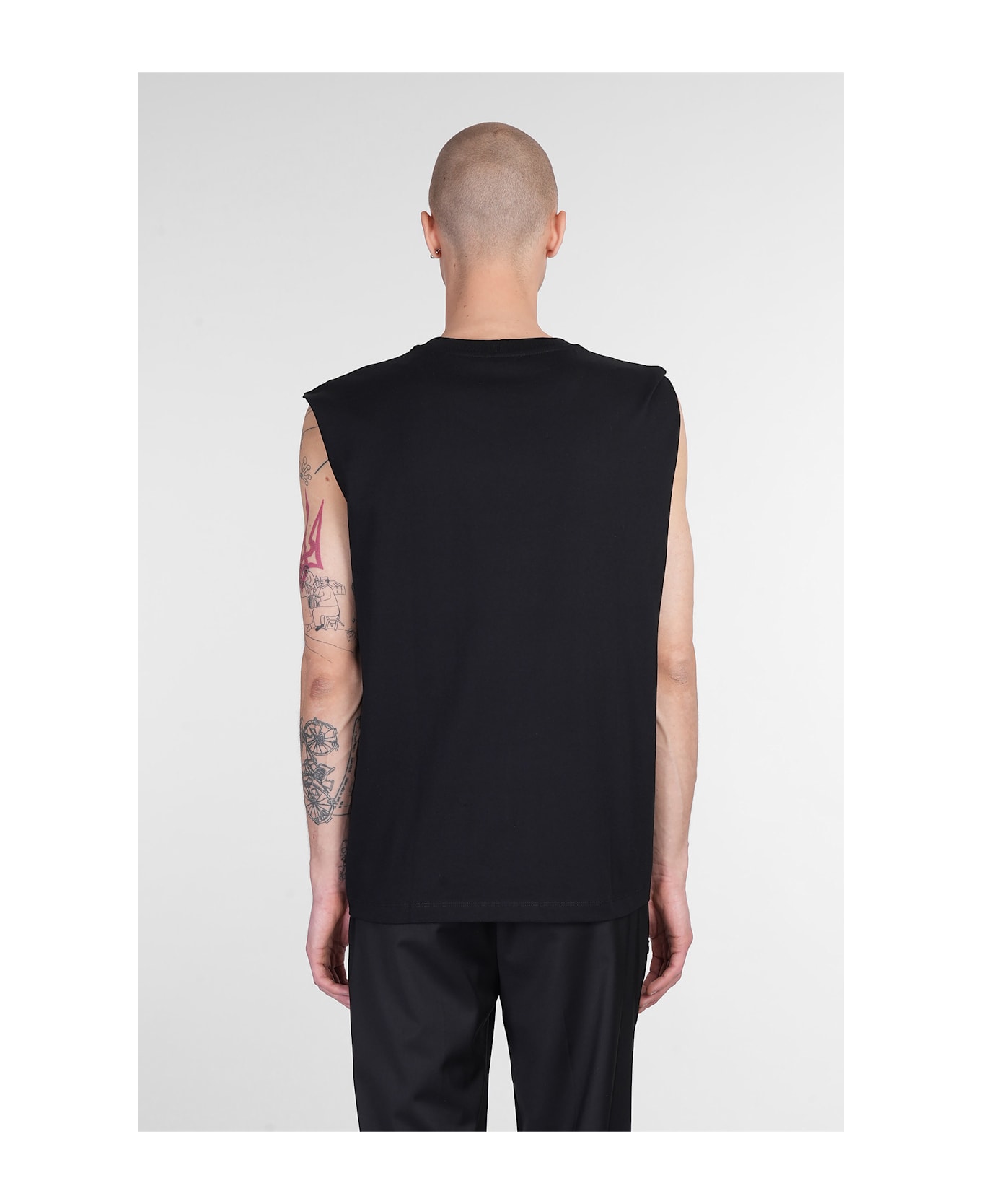 Helmut Lang Tank Top In Black Cotton - black