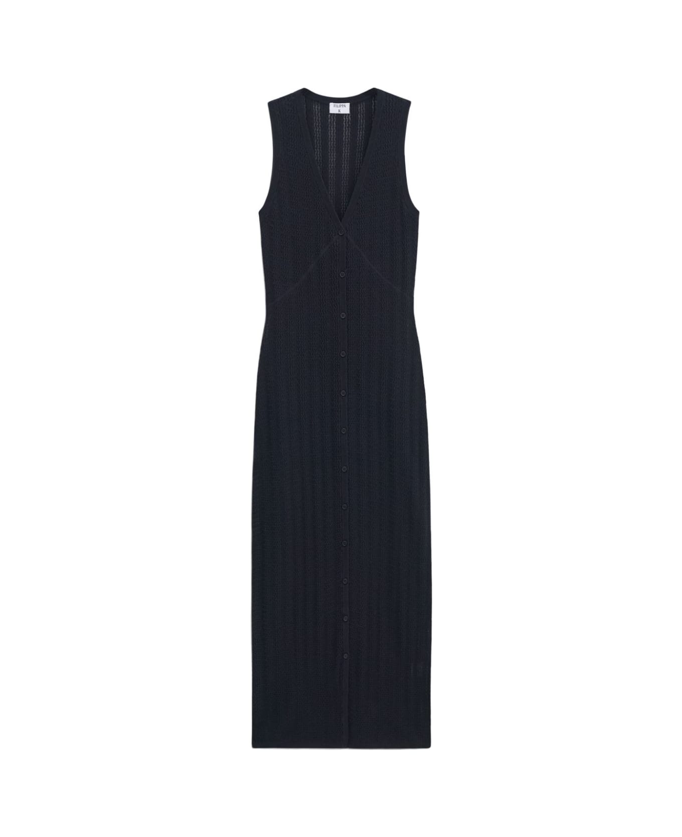 Filippa K Organic Cotton Long Dress - Black