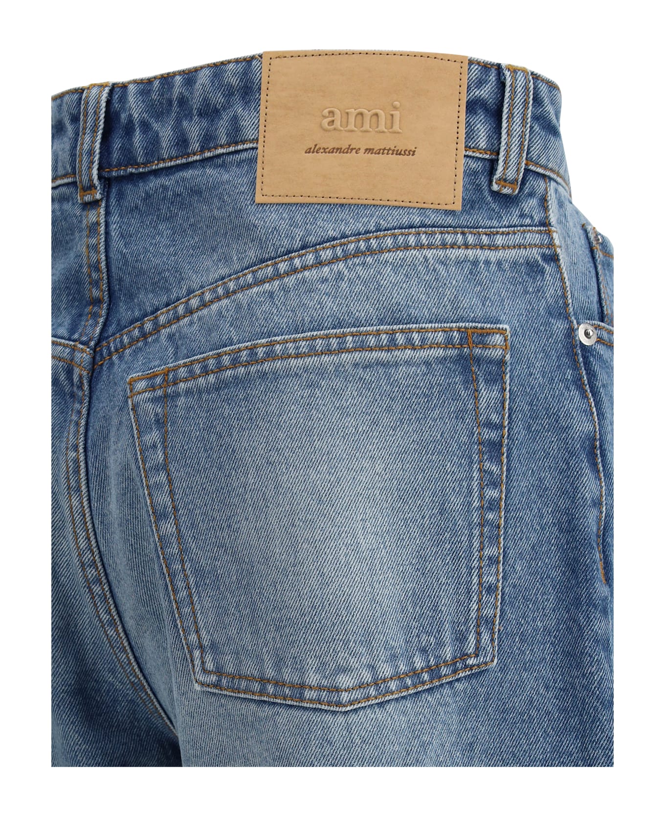 Ami Alexandre Mattiussi Wide Leg Jeans - BLUE