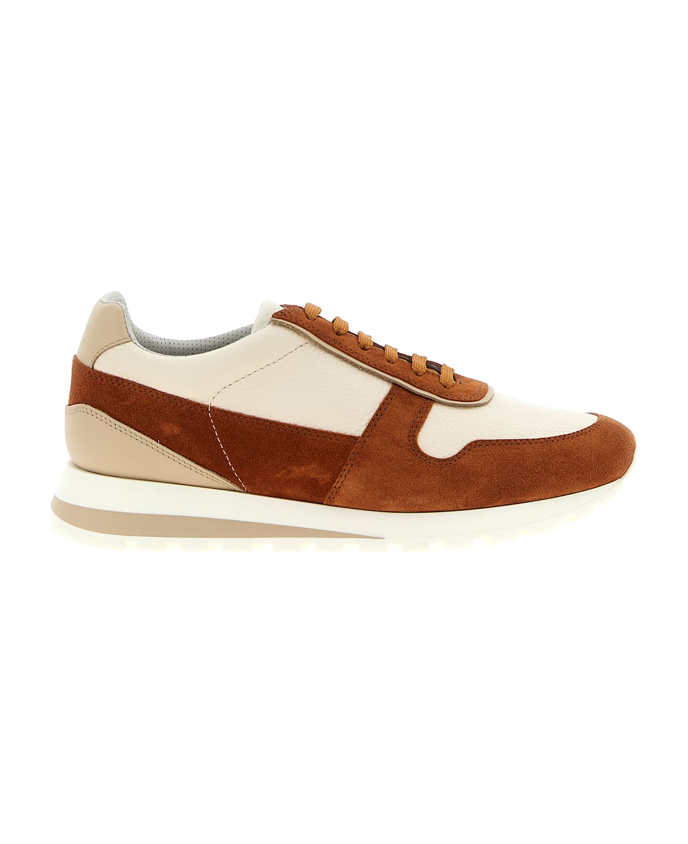 Brunello Cucinelli Leather Suede Sneakers - Multicolor