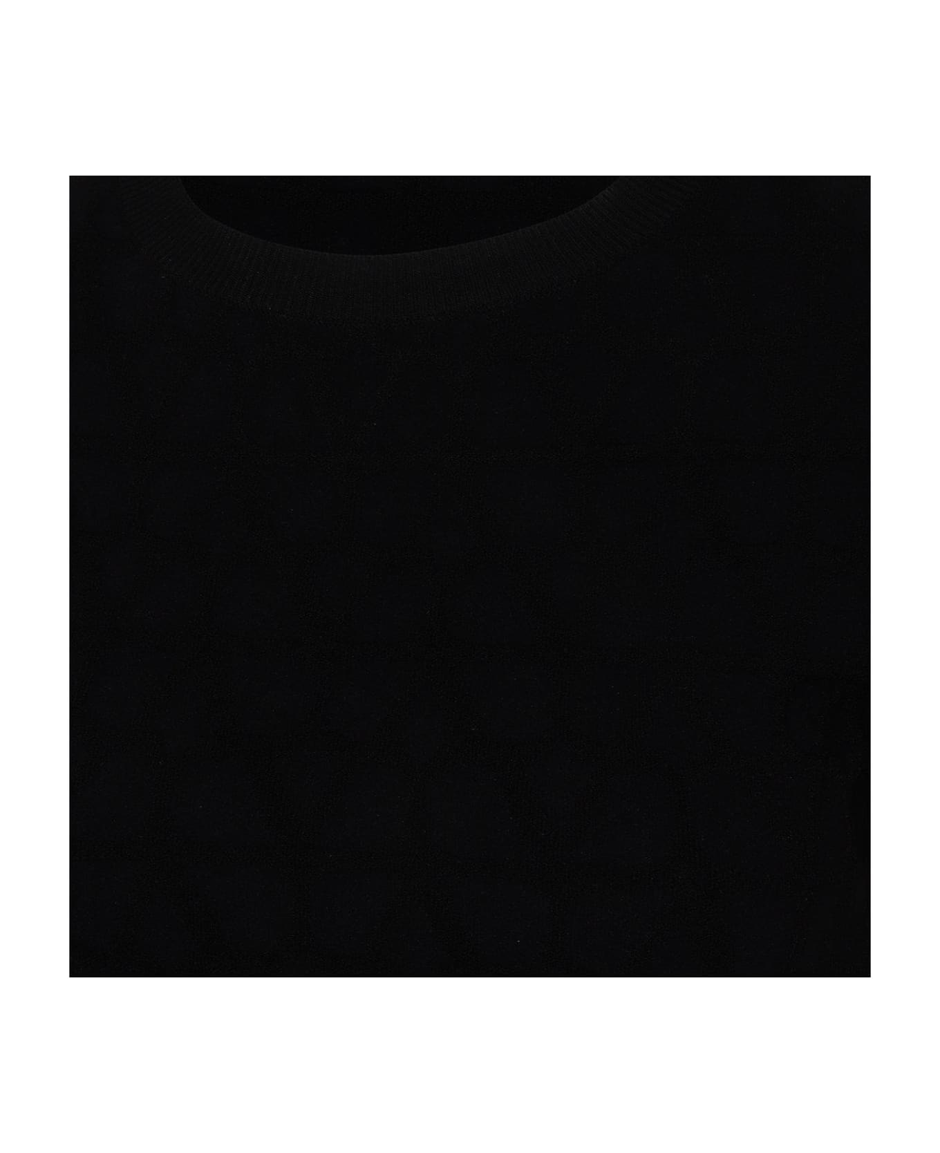 Valentino Crewneck Short-sleeved Dress - Black