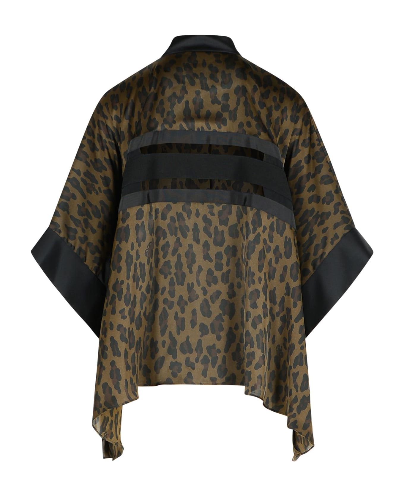 Sacai Brown Polyester Hood - Brown