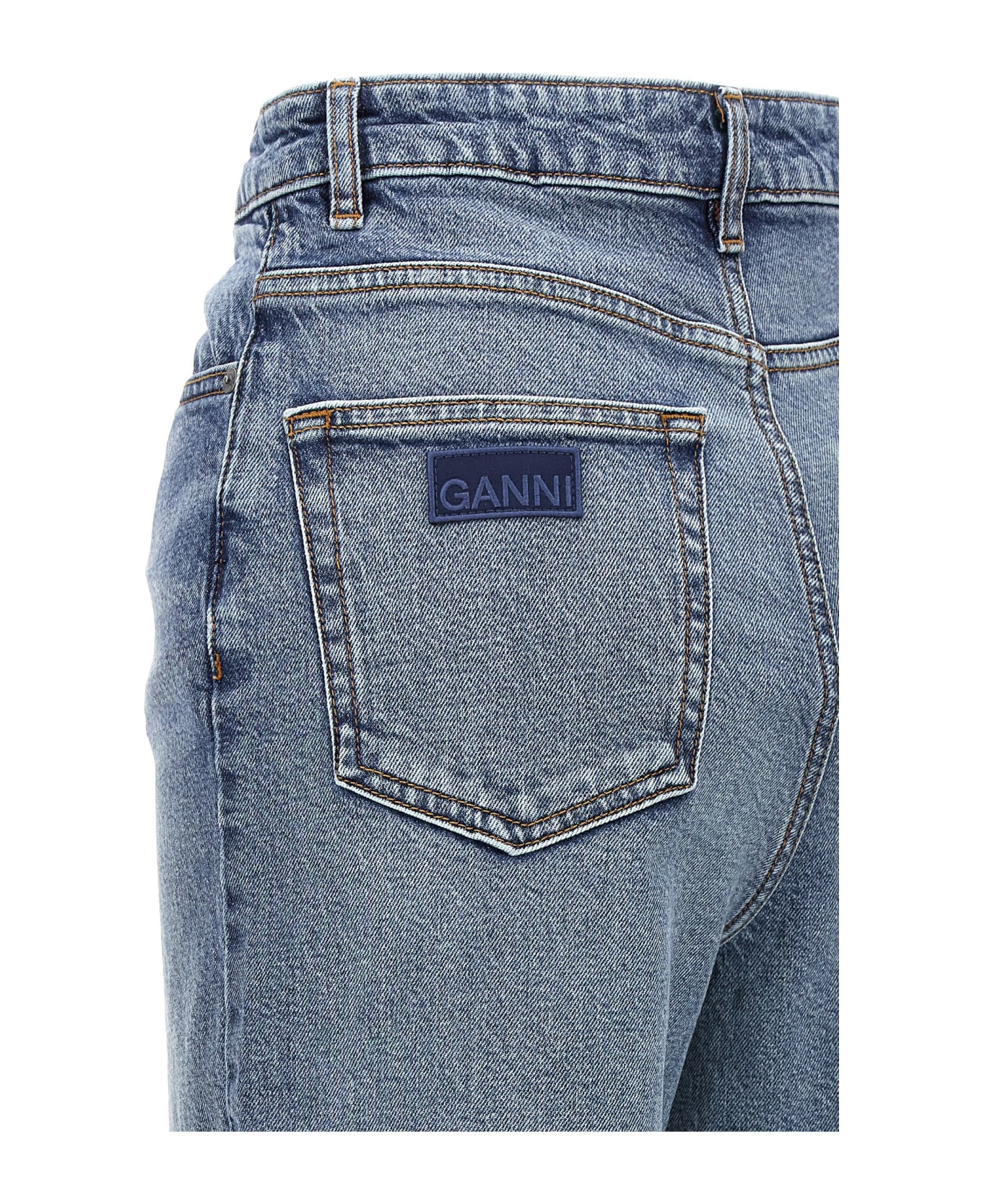 Ganni 'andi' Jeans - Mid Blue Vintage デニム
