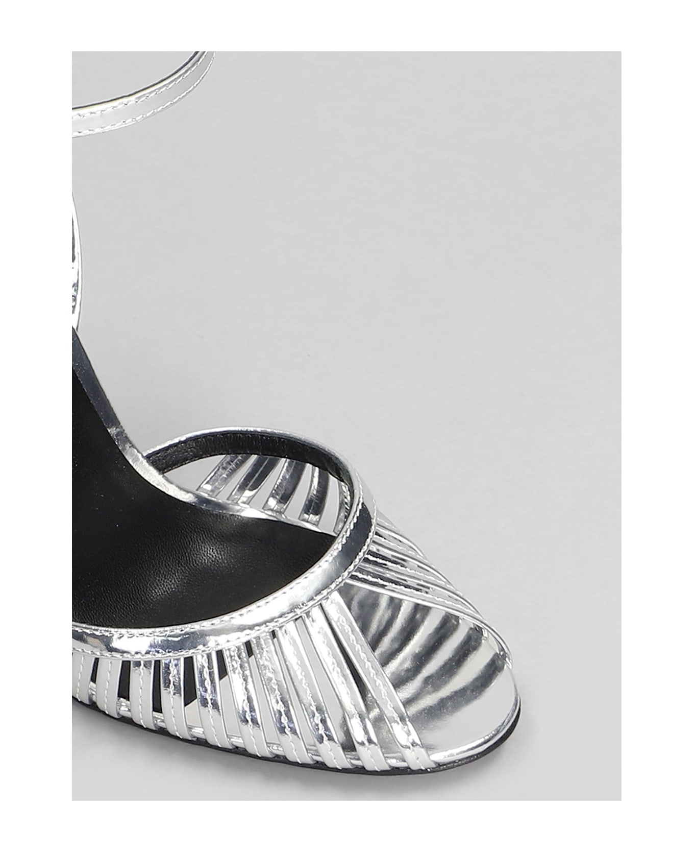 retrofete Analu Sandals In Silver Leather - silver