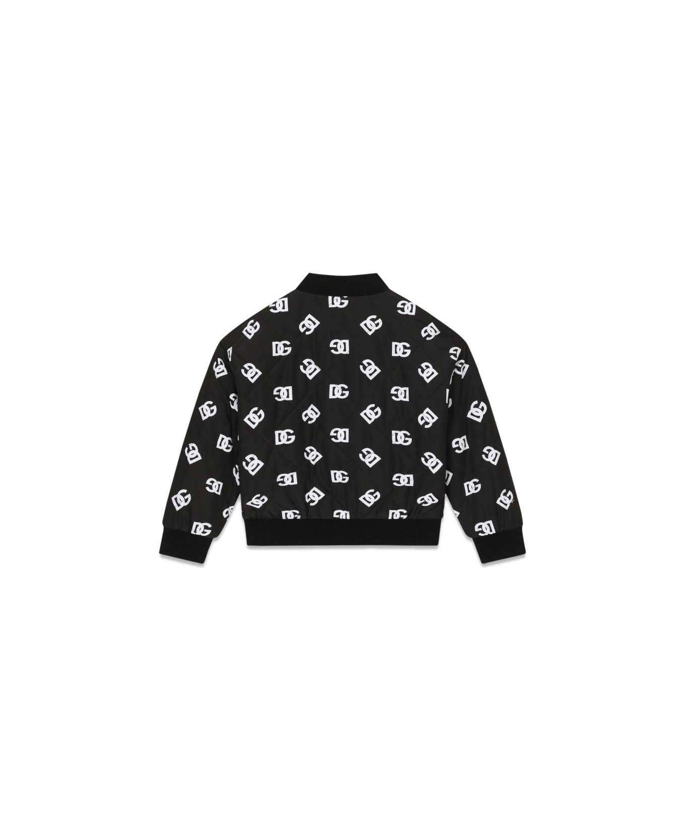 Dolce & Gabbana Bomber Allover Logo - BLACK コート＆ジャケット