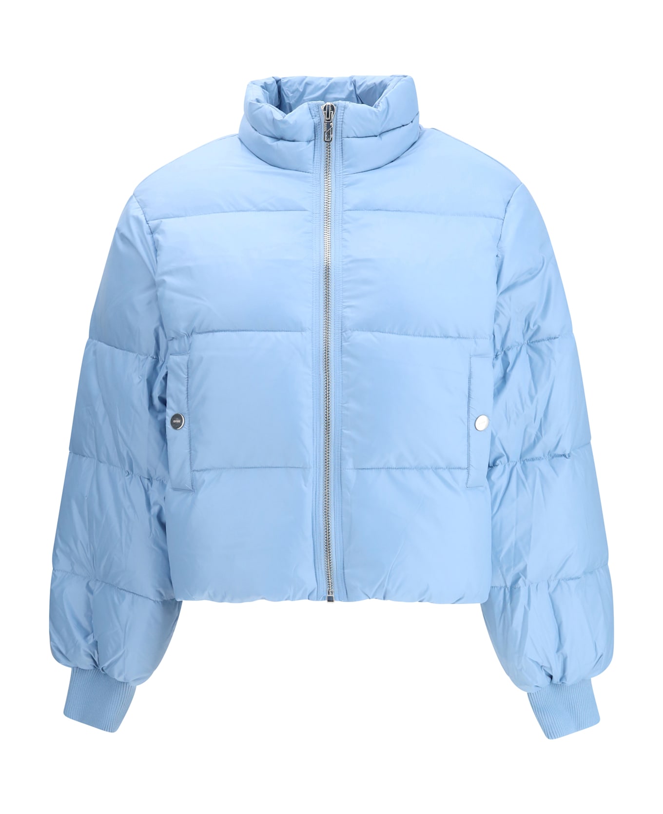 Ganni Shiny Nylon Short Puffer Jacket