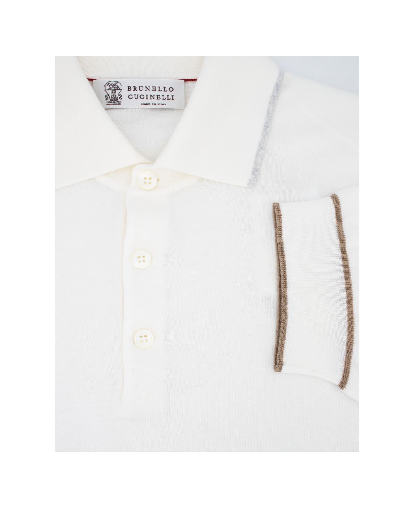 Brunello Cucinelli Polo Shirt - PANAMA_NEBBIA_CRETA ポロシャツ