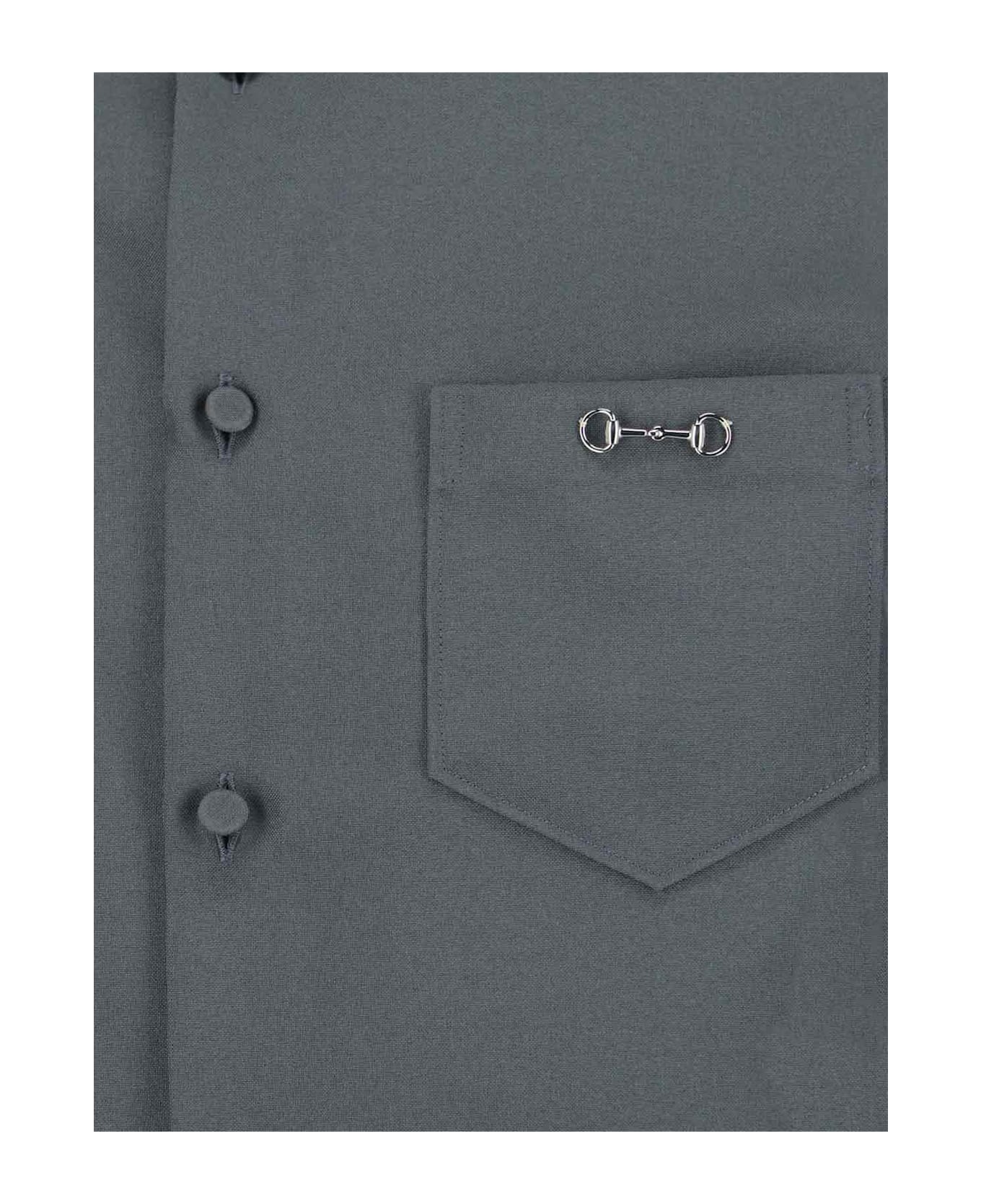 Gucci 
horsebit
 Shirt - Gray