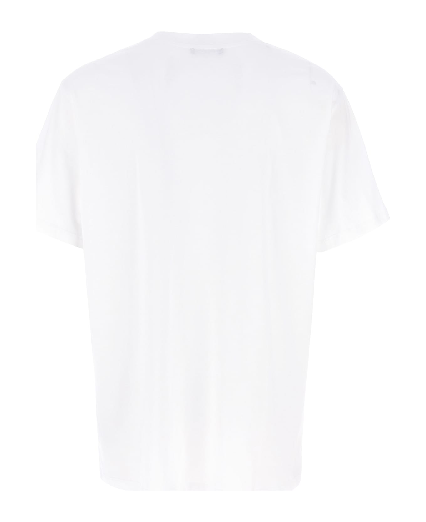 Balmain Velvet Logo T-shirt - White/Black