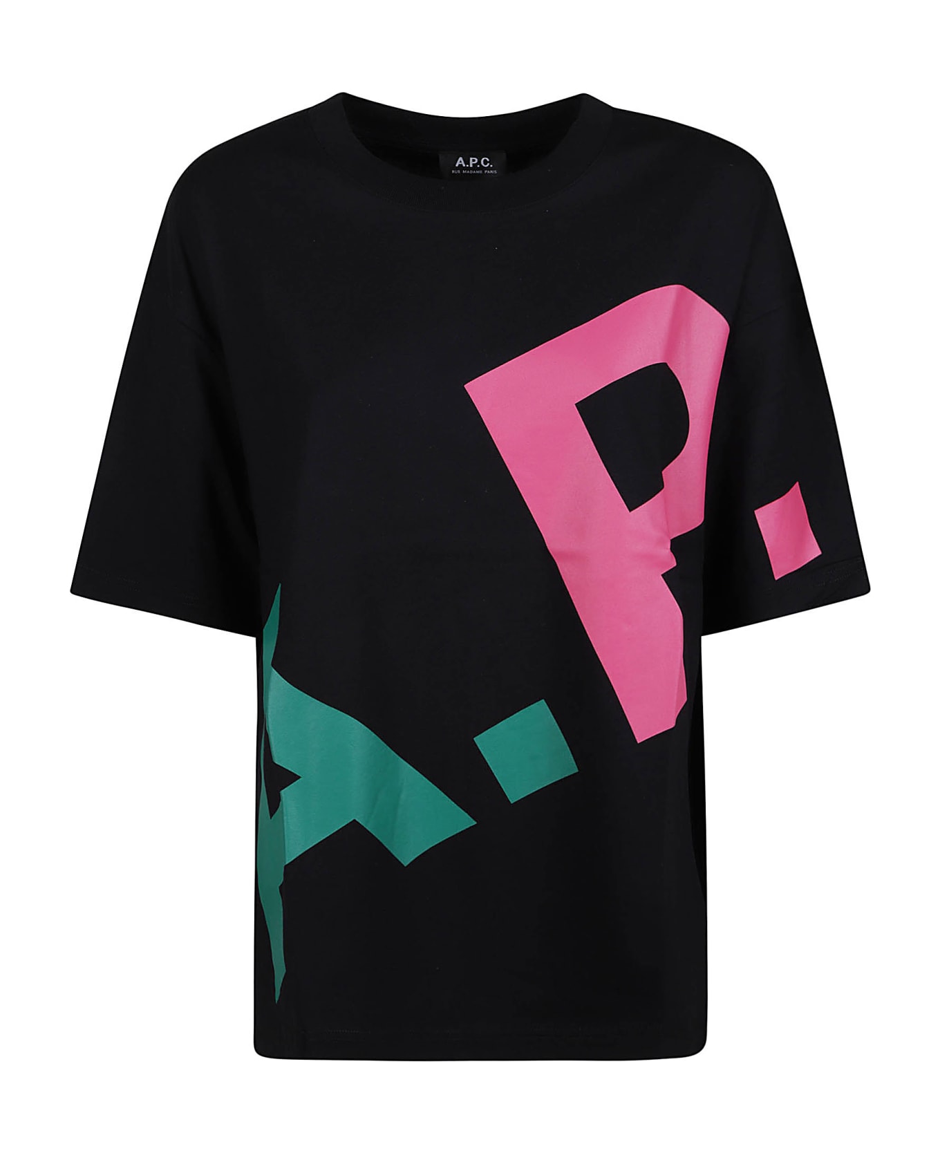 A.P.C. Lisandre T-shirt - BLACK MULTICOLOR Tシャツ