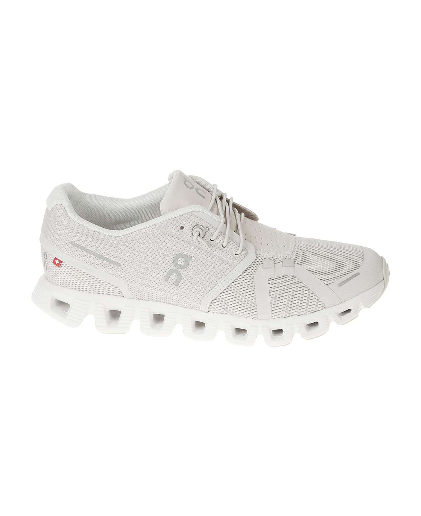 ON Logo Side Classic Sneakers - Pearl White