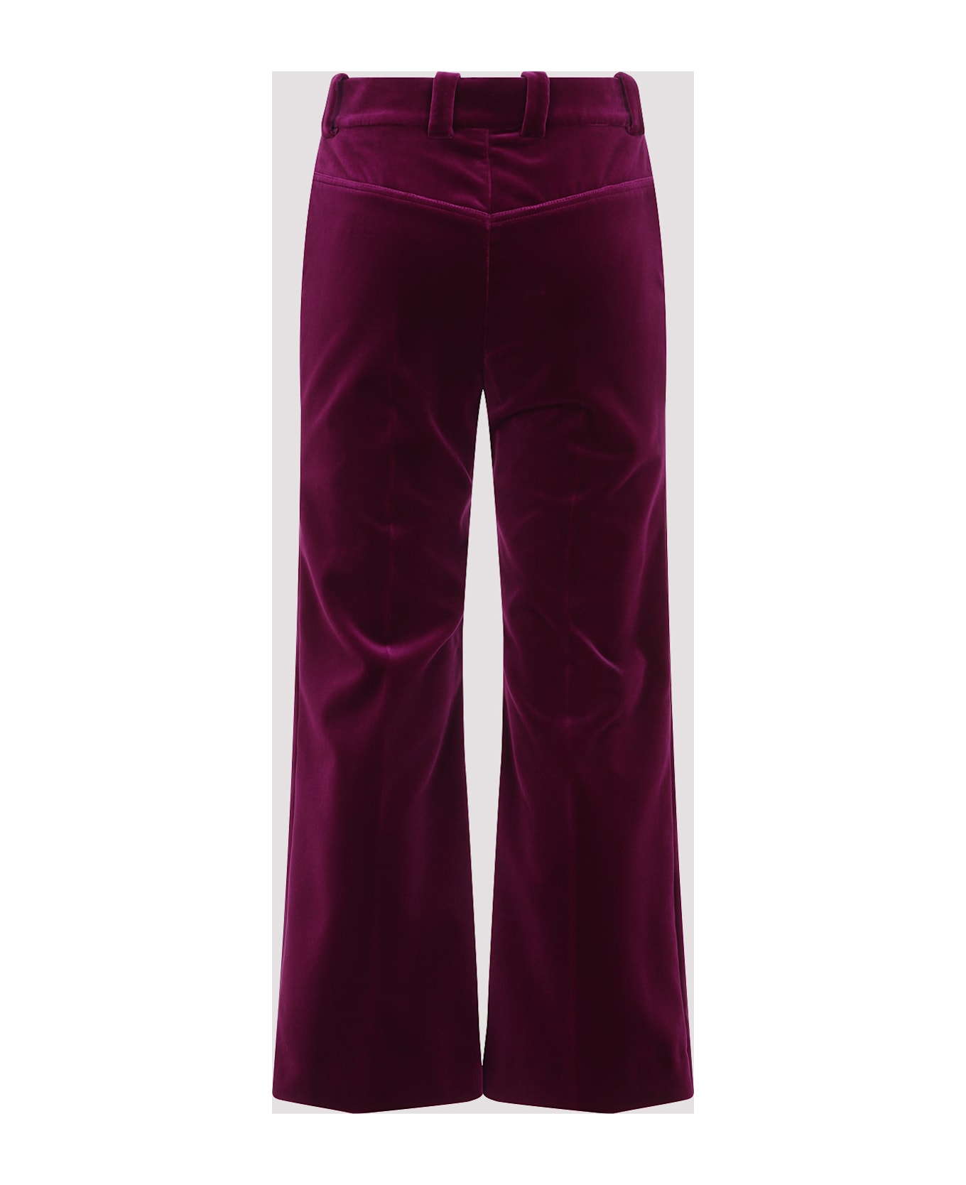 Chloé Wide Flare Pants - C Pansy Purple