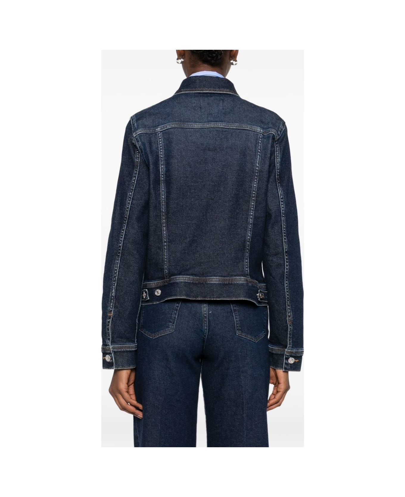 7 For All Mankind Adi Denim Trucker Jacket - Blue