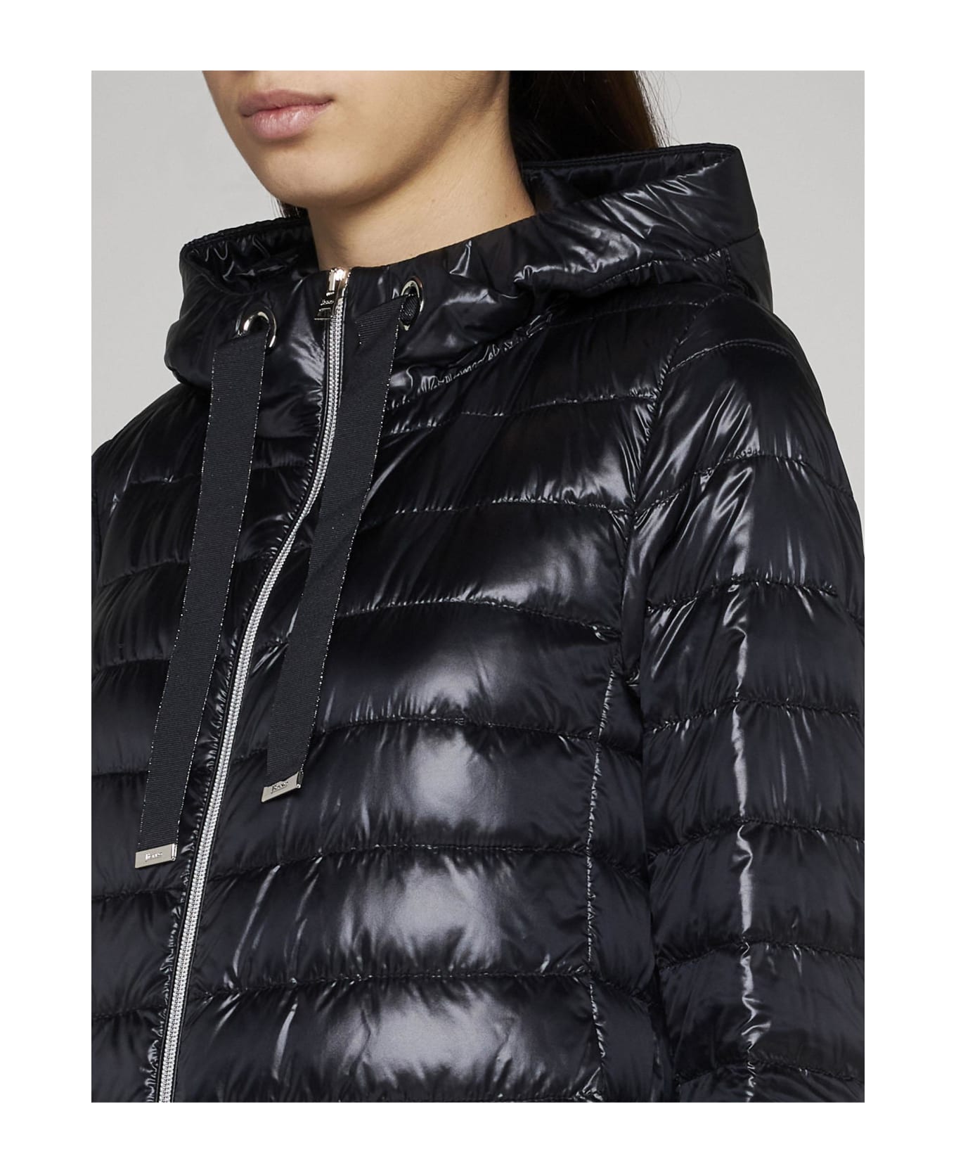 Herno Quilted Ultralight Nylon Down Jacket - Nero