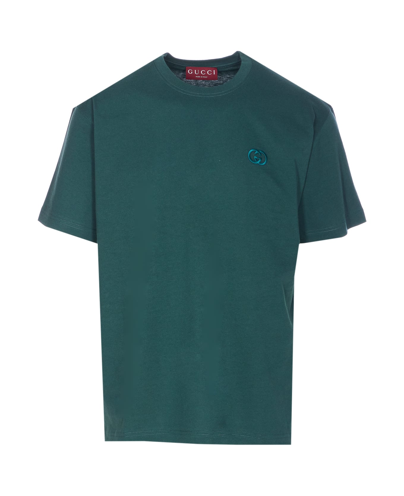 Gucci Embroidered Gg T-shirt - Green