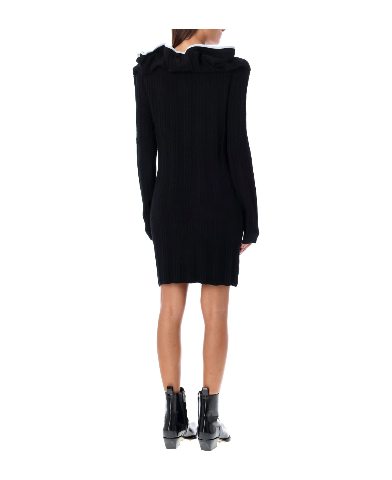 Y/Project Ruffle Necklace Cardigan Dress - BLACK ワンピース＆ドレス