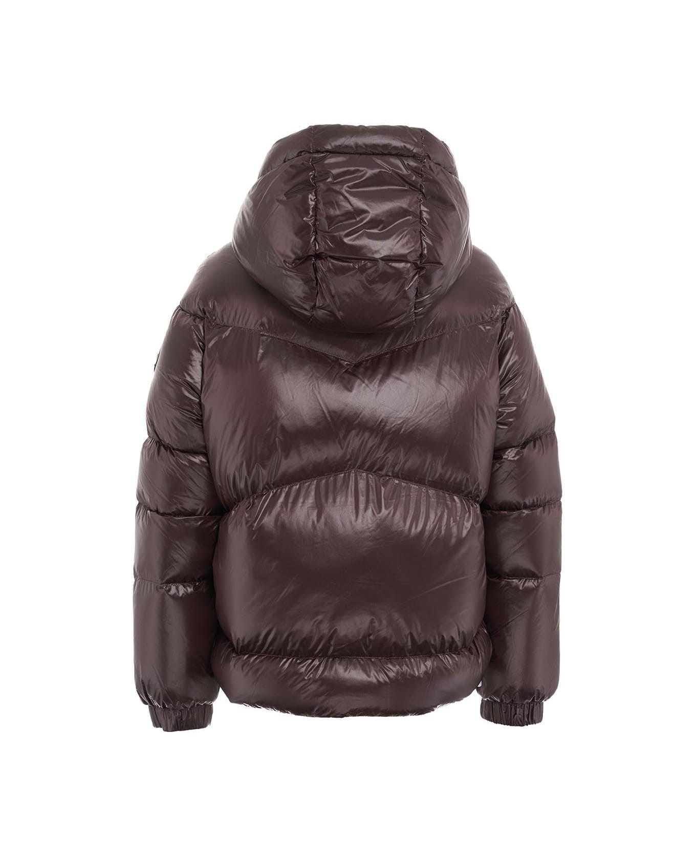 Woolrich Aliquippa Hooded Puffer Jacket - Dark brown