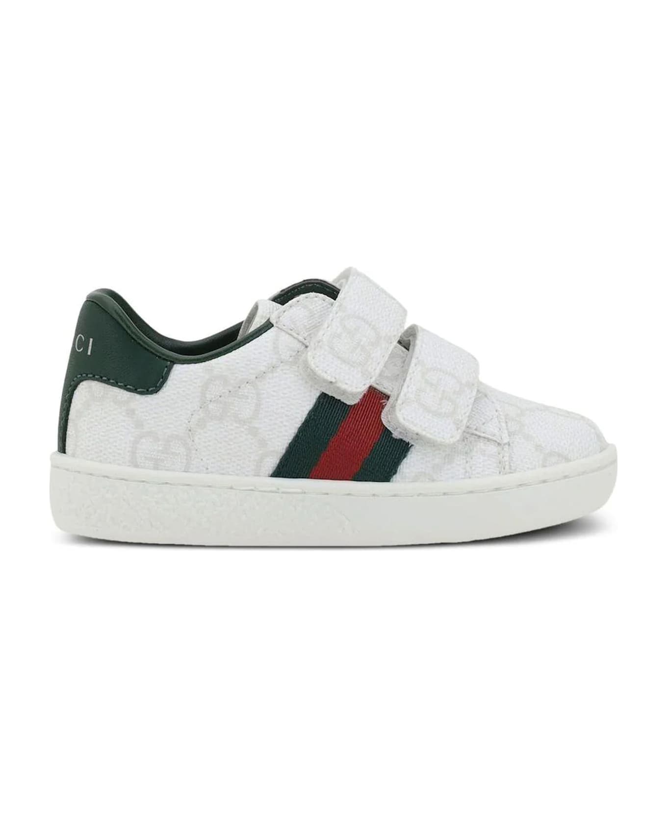 Gucci Kids Sneakers White - White