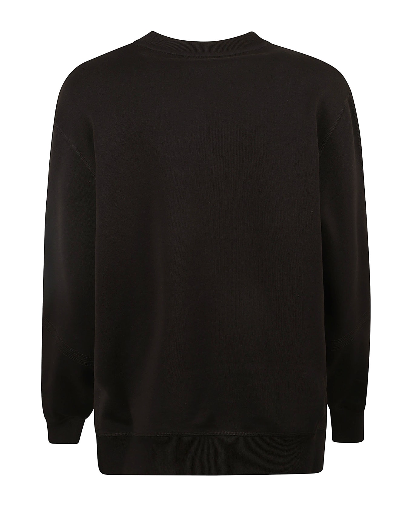 Moncler Logo Patched Rib Sweatshirt - Black