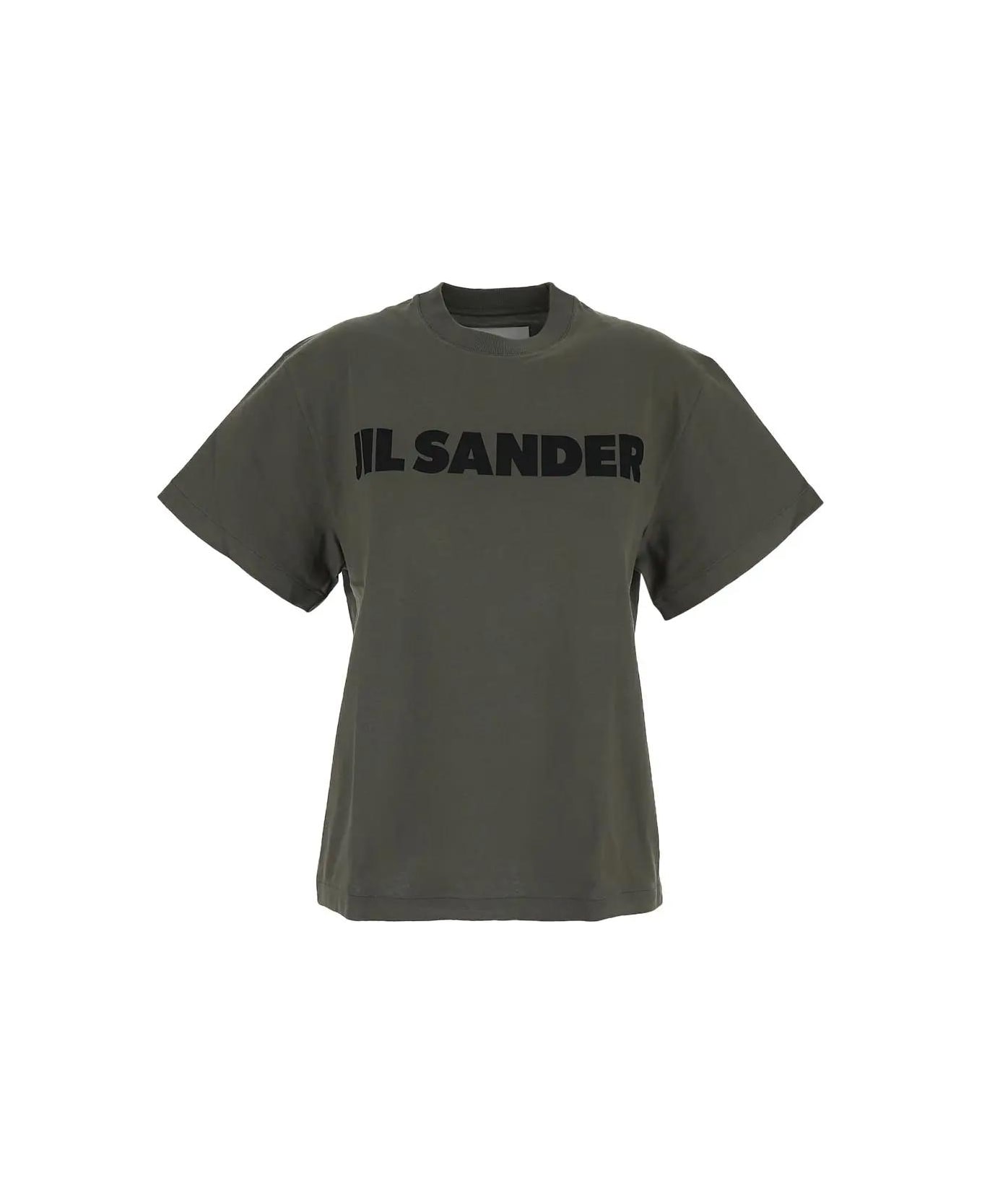 Jil Sander Cotton T-shirt - Verde Tシャツ