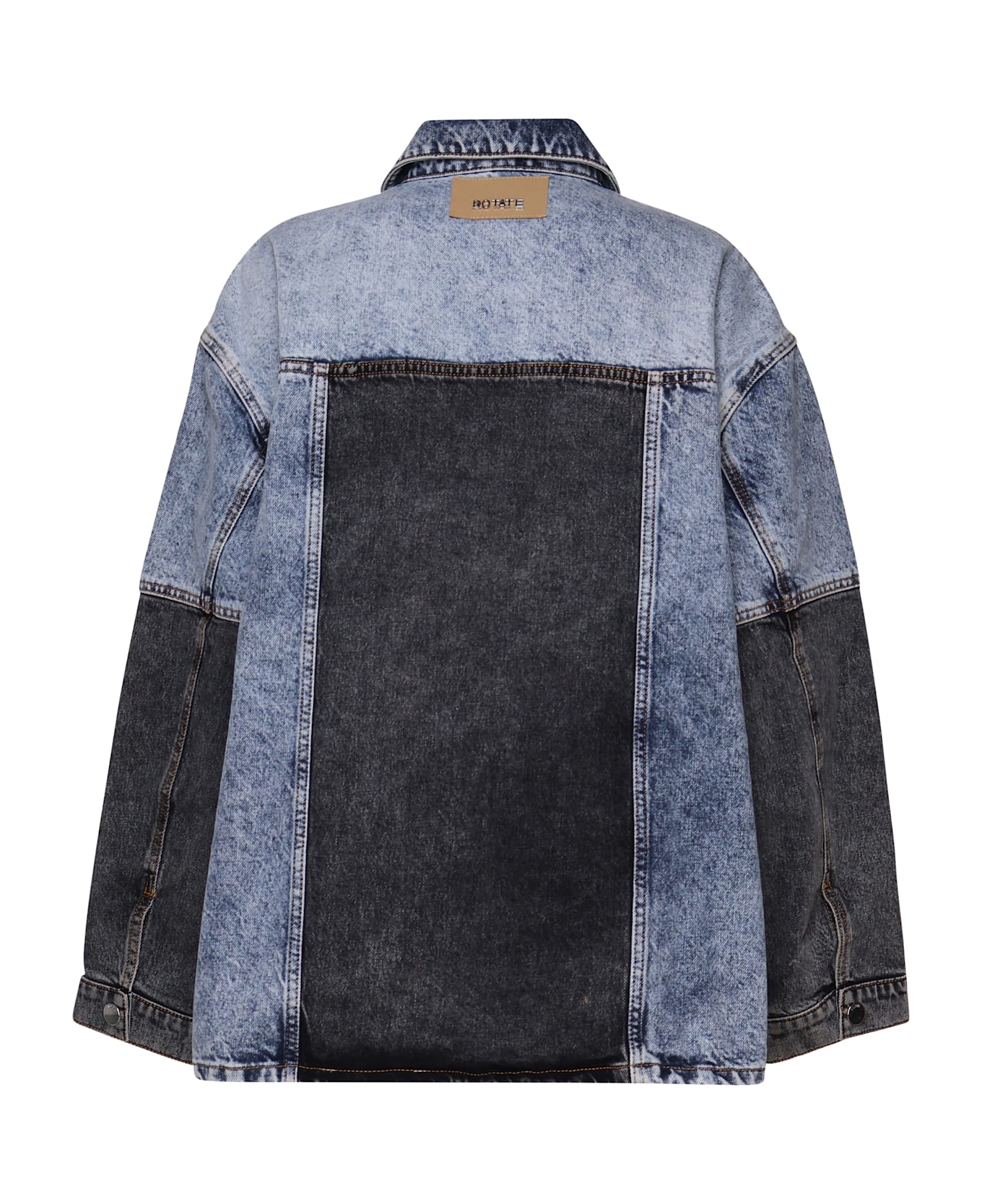 Rotate by Birger Christensen Patchwork Oversized Jacket - MULTIDEnim
