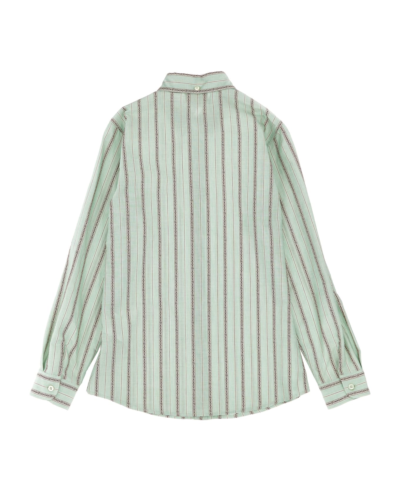 Gucci Patterned Striped Shirt - Green